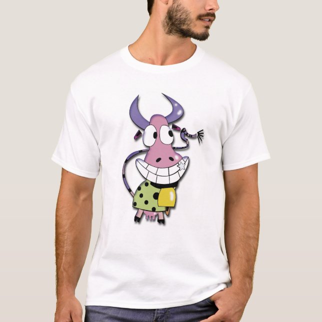 Camiseta Vaca divertida sonriente (Anverso)