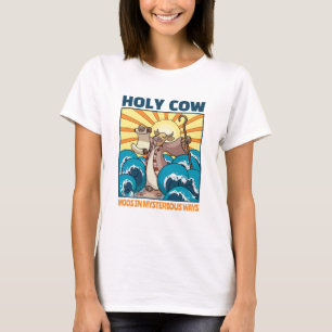 Camiseta Vaca Divertida Vaca Sagrada Muge de Maneras Mister