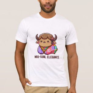 Camiseta Vaca en elegancia en Tierras Altas