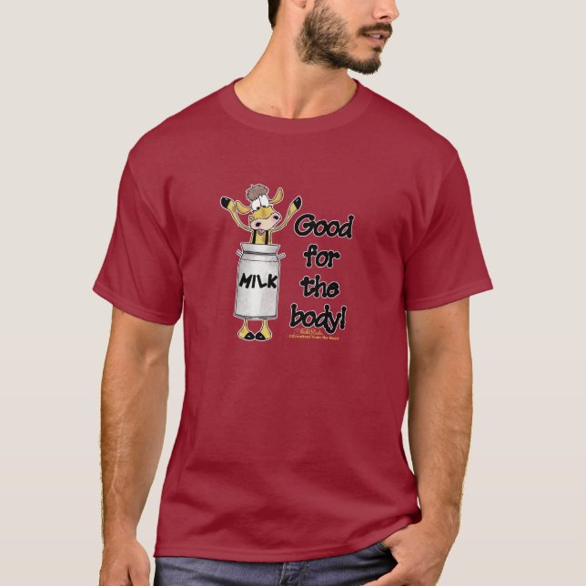 Camiseta Vaca en lata de leche (Anverso)