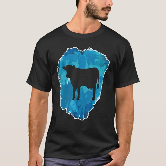 Camiseta Vaca En Un Bloque De Hielo Por La Eternidad (Anverso)