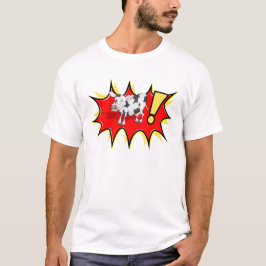 Camiseta Vaca en un estallido de KAPOW