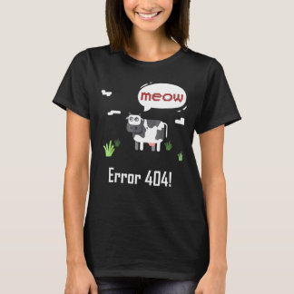 Camiseta Vaca Error Meow Vaca Error 404