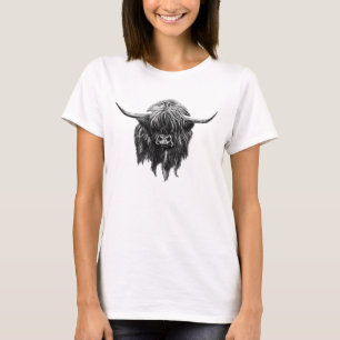 Camiseta Vaca escocesa de la montaña