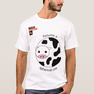 Camiseta Vaca esférica - Joven Científico