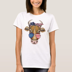 Camiseta Vaca estadounidense