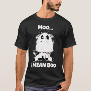 Camiseta Vaca Fantasma Moo Quiero Decir Boo Calabaza Luna H