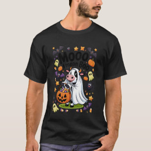 Camiseta Vaca Fantasma Moo Quiero Decir Boo Halloween Heife