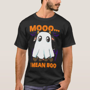 Camiseta Vaca fantasma Moo Quiero decir Boo  Halloween Vaca