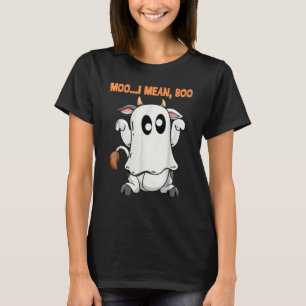 Camiseta Vaca Fantasma Moo Quiero Decir Boo Halloween  Vaca