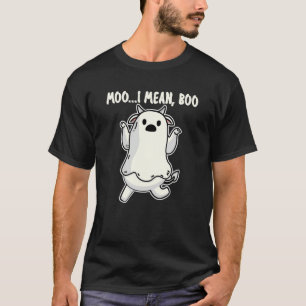 Camiseta Vaca Fantasma Muge Quiero Decir Boo  Cita Calabaza
