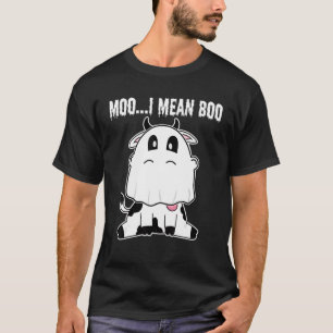 Camiseta Vaca Fantasma Muge Quiero Decir Calabaza Luna Hall