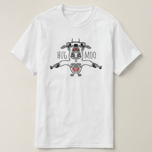 Camiseta Vaca feliz (Diseño del anverso)