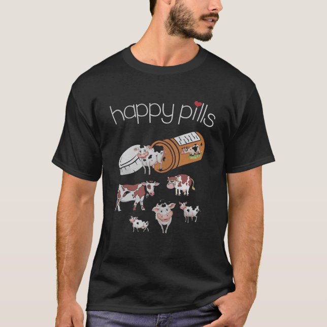 Camiseta Vaca feliz animal Bill (Anverso)
