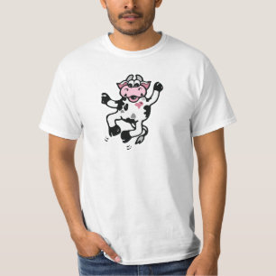 Camiseta Vaca feliz bailando