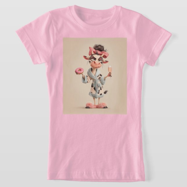 Camiseta Vaca fresca en modo spa (Distribución)