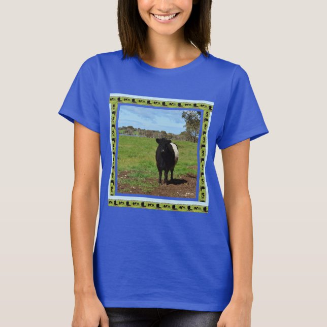 Camiseta Vaca Galloway Bellada Femenina, (Anverso)