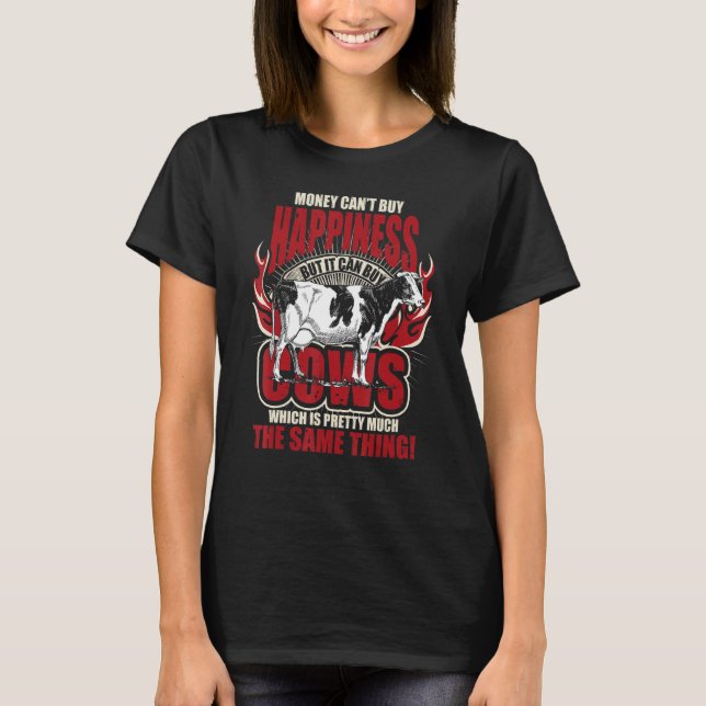 Camiseta Vaca Granjera de Animales de Granja (Anverso)