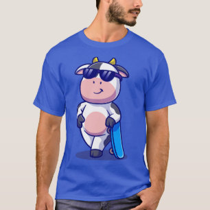 Camiseta Vaca Guay con Personalizado de skateboard1