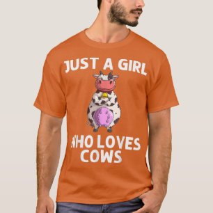 Camiseta Vaca Guay Para Chicas Jóvenes Agricultores De Vaca