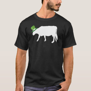 Camiseta Vaca Hereford Duende Irlandés Día de San Patricio