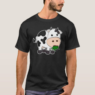 Camiseta Vaca Hierba Granja Animal Amigo Vegetariano