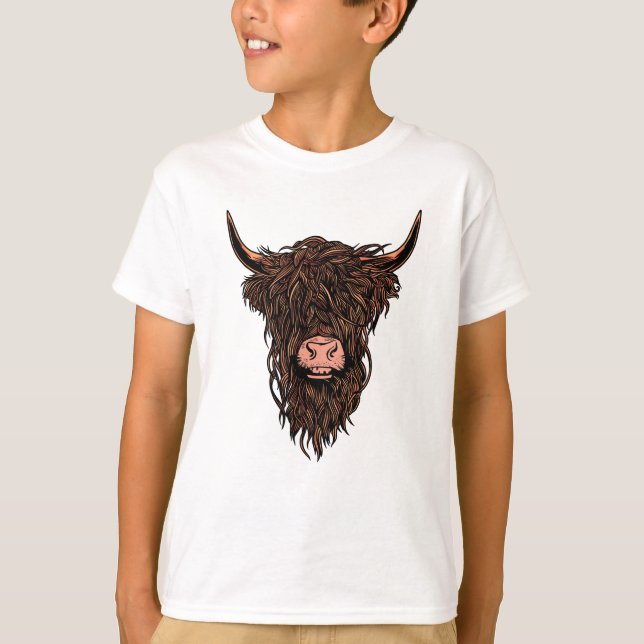 Camiseta Vaca Highland (Anverso)