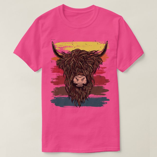 Camiseta Vaca Highland de Escocia 5 (Diseño del anverso)
