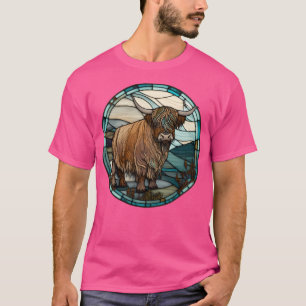 Camiseta Vaca Highland De Escocia En Escocia De Vidrio Manc