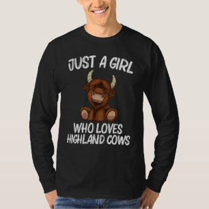 Camiseta Vaca Highland De Guay Para Chicas Niños Bovino Esc