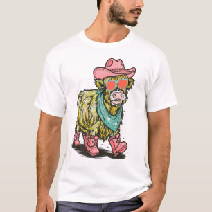 Camiseta Vaca Highland Lindo Png, Occidental
