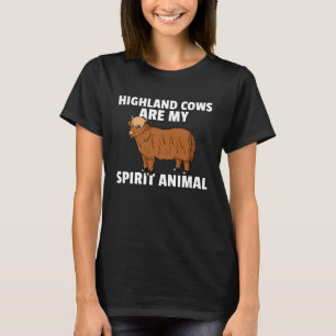 Camiseta Vaca Highland Para Agricultor Escocés