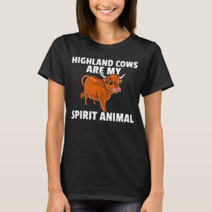 Camiseta Vaca Highland Para Agricultor Escocés