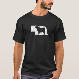 Camiseta Vaca Highland Patriótica Nebraska 4 de Julio  1
