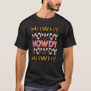 Camiseta Vaca Imprimir Howdy Country Western Cowgirl Nashvi