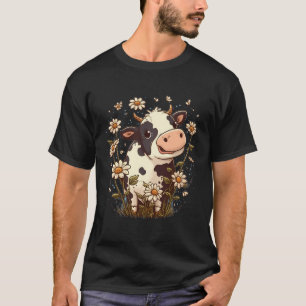 Camiseta Vaca Infantil Cuidada Para Niños Bovinos Y Vacas