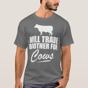 Camiseta Vaca intercambiará hermano por vacas con