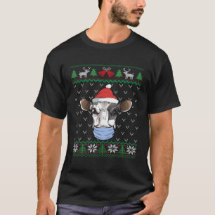 Camiseta Vaca Láctea Cara Máscara Vaca Láctea Santa Fea Por