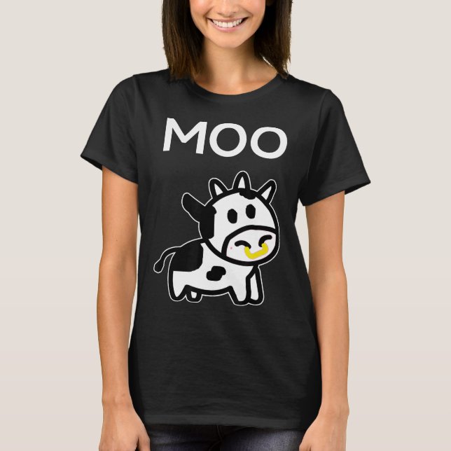 Camiseta Vaca lechera granjera vaca (Anverso)