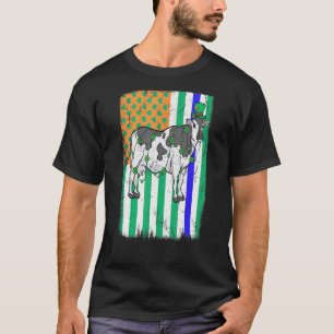 Camiseta Vaca lechera irlandesa bandera de EE. UU. oficial