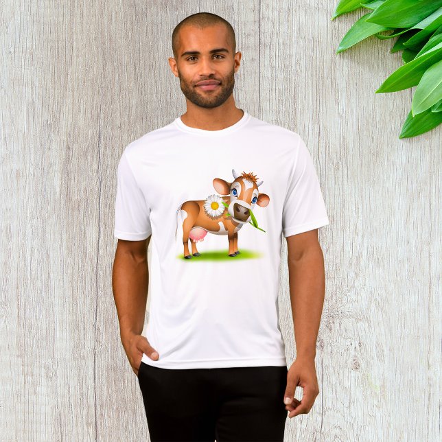 Camiseta Vaca lechera Personalizado con flores y hierba (Subido por el creador)