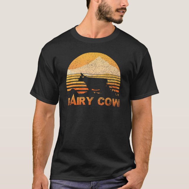 Camiseta Vaca Lechera Vintage Retro (Anverso)