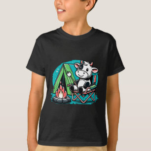 Camiseta Vaca Linda En La Fogata Divertido S'more Camping