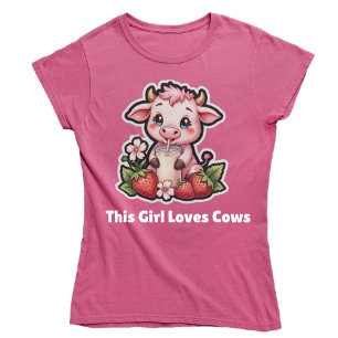 Camiseta Vaca Linda & Fresas