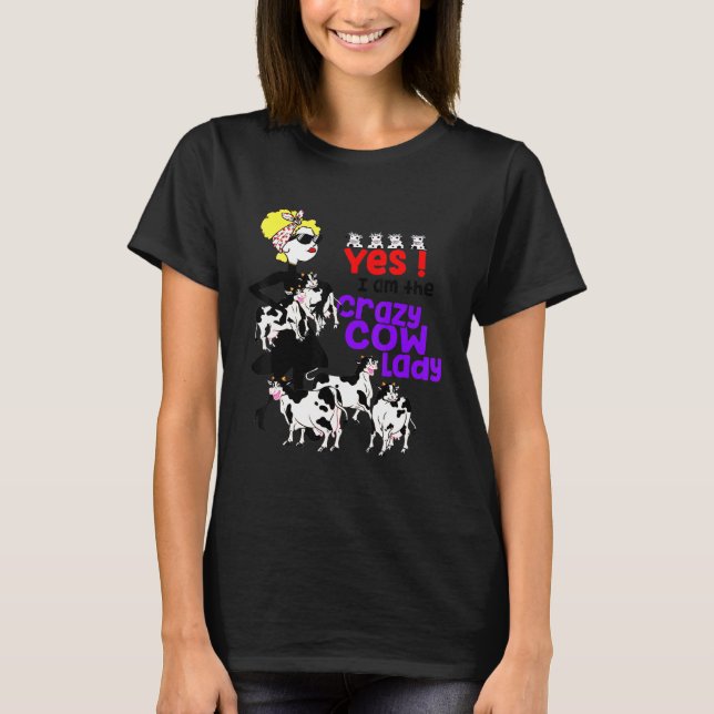 Camiseta Vaca loca señora vaca (Anverso)