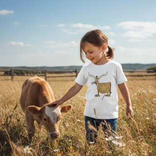 Camiseta Vaca Longhorn de Texas