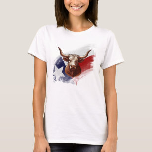 Camiseta vaca longhorn de Texas