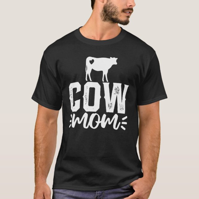 Camiseta Vaca Mamá Día de la Madre (Anverso)