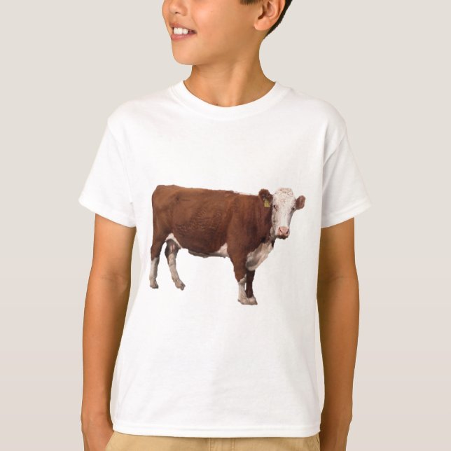 Camiseta Vaca marrón (Anverso)