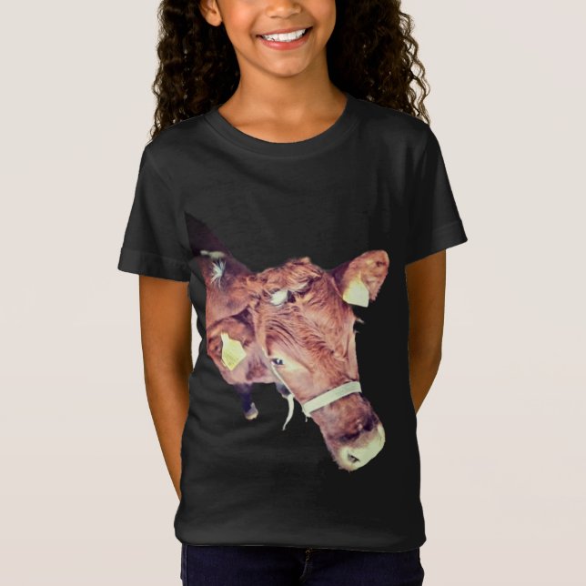 Camiseta Vaca marrón (Anverso)